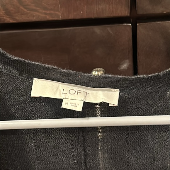 Loft Lightweight Lace Cardigan Size Medium - Picture 3 of 4